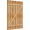 Ekena Millwork Spaced Board-n-Batten Shutters w/Z-Bar, Rough Sawn Western Red Cedar, 34 3/4"W x 44"H RBS06Z35X044RWR - alternate 4